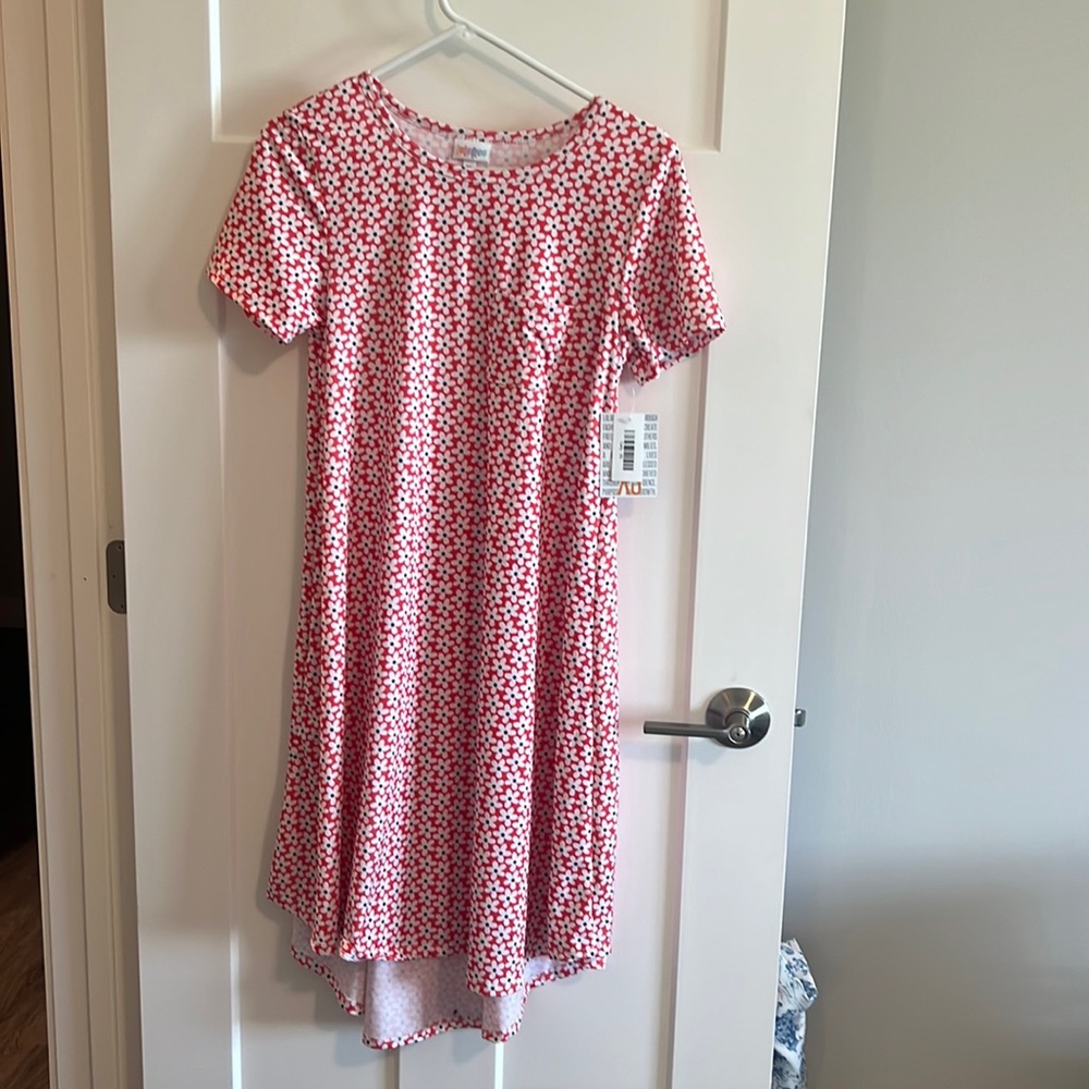 XS floral LuLaRoe Carly dress- NEW